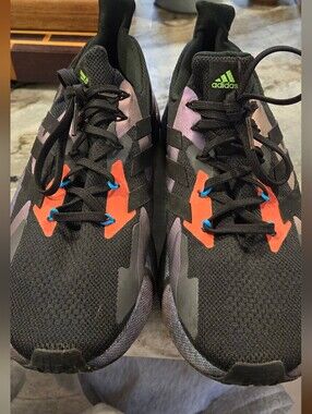 Adidas X9000L4 BOOST Running Shoes – Men's Size 11 – FW4910 – Black/Purple/Orang